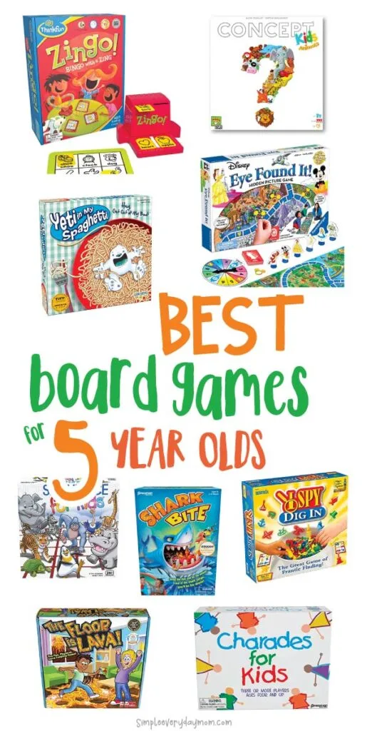 best board games for 5yr olds