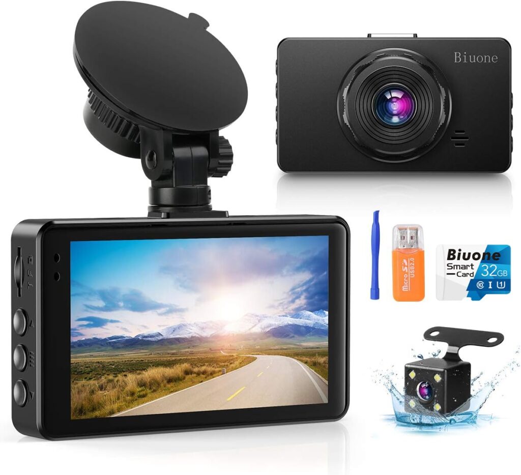 best dash cam front and rear